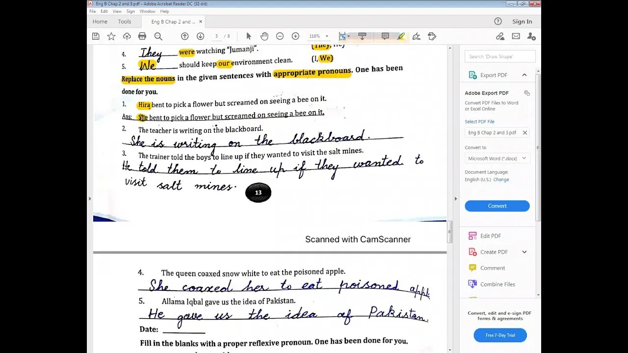 Eng B Class 5 17 4 2021