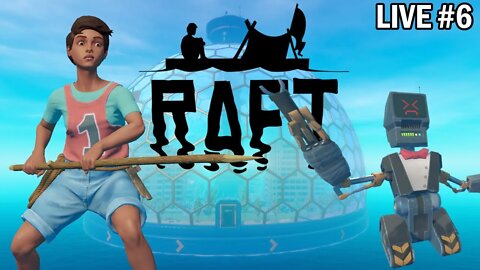 Exploring Tangaroa Dome City! | Raft let's play Ep 6 #live 2022