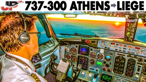 Boeing 737 CLASSIC Athens🇬🇷 to Liege🇧🇪 | Full Flight + Cockpit Presentation