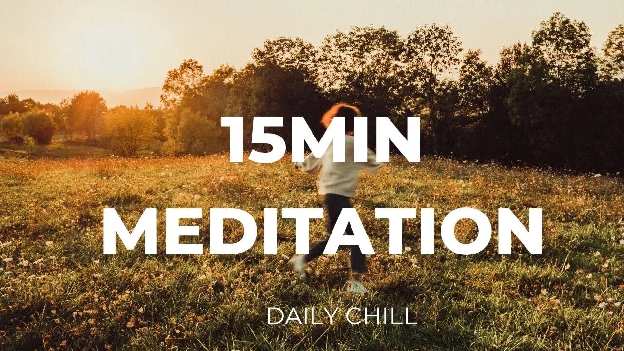 15 Min Daily Meditation Session l Sunset Waves Beach l Mental Health