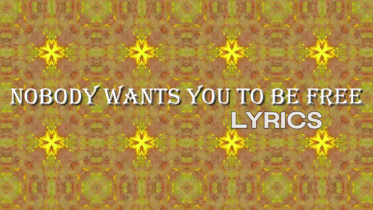 David William - Nobody Wants You To Be Free (Lyric Video)