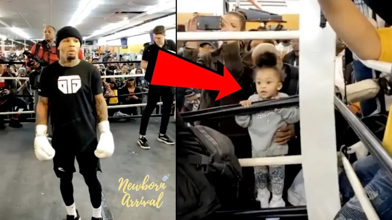 Gervonta Davis Daughter Gervanni Watches Daddy Work! 🥊