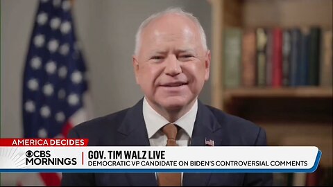 Tim Walz Dodges On If Kamala Sidelined Biden