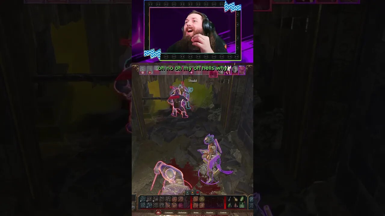 STOP #baldursgate3 #dnd #reaction #reactionvideo #fypシ #trending #gaming #gamingvideos #comedy