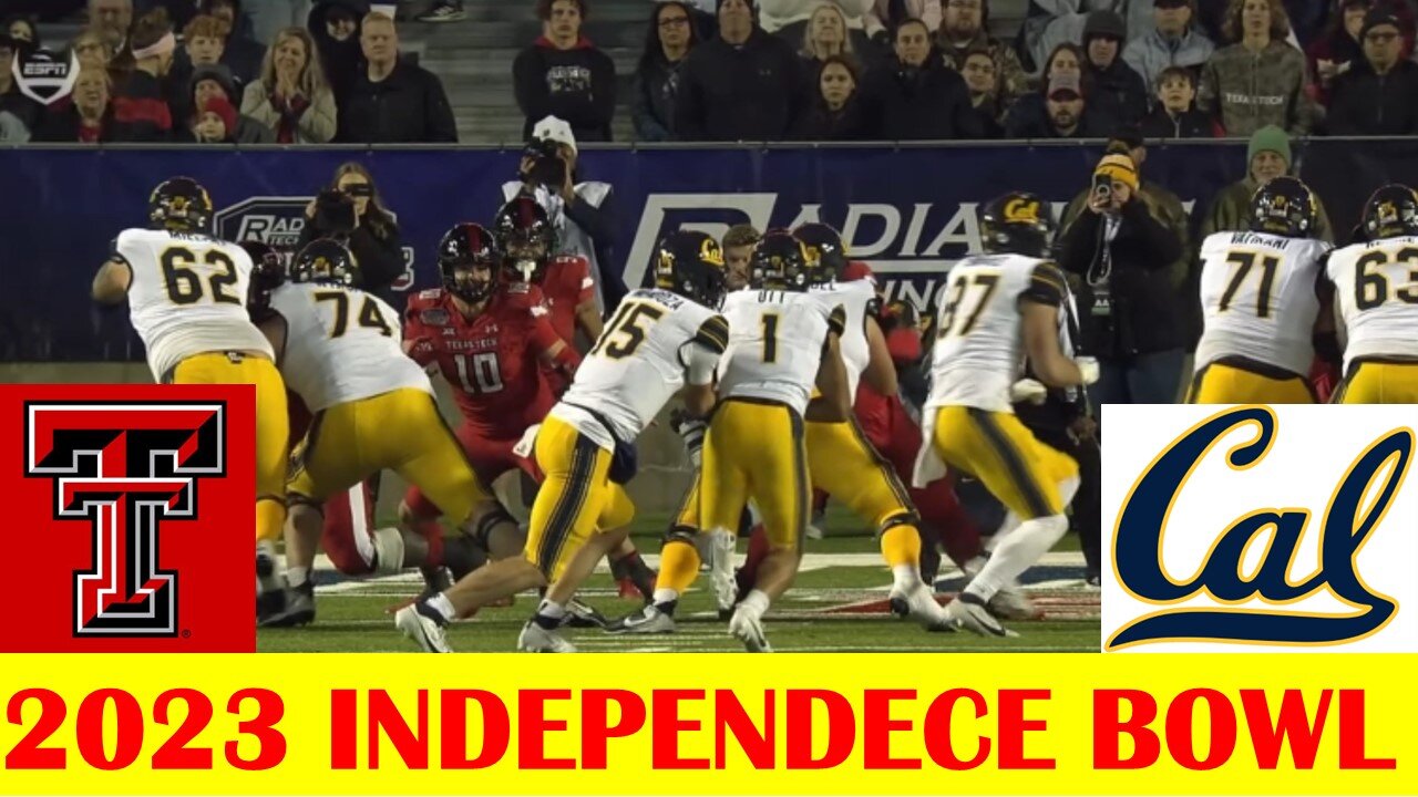 California vs Texas Tech Football Game Highlights, 2023 Independence Bowl