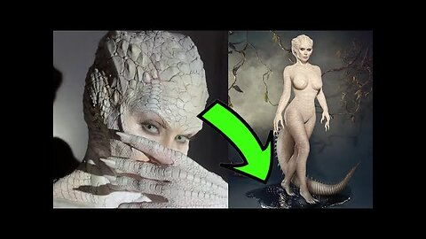 KIM KARDASHIAN REMOVES THE COSTUME AND REVEALS IT'S TRUE REPTILIAN SELF!