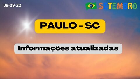 PAULO SC Informações Atualizadas