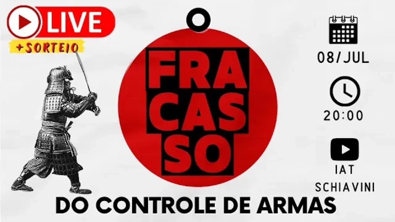 Live - O FRACASSO DO CONTROLE DE ARMAS - PARTICIPE