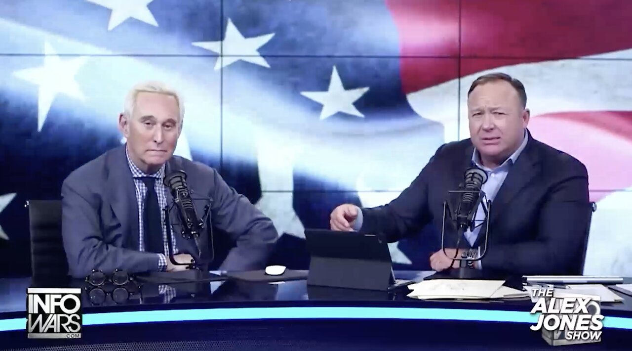 Roger Stone, Who Predicted Biden Crash And Replacement, Joins Alex Jones