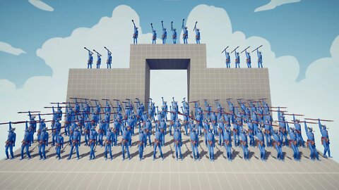 100 Spear Thrower Against All Factions ! Totally Accurate Battle Simulator TABS