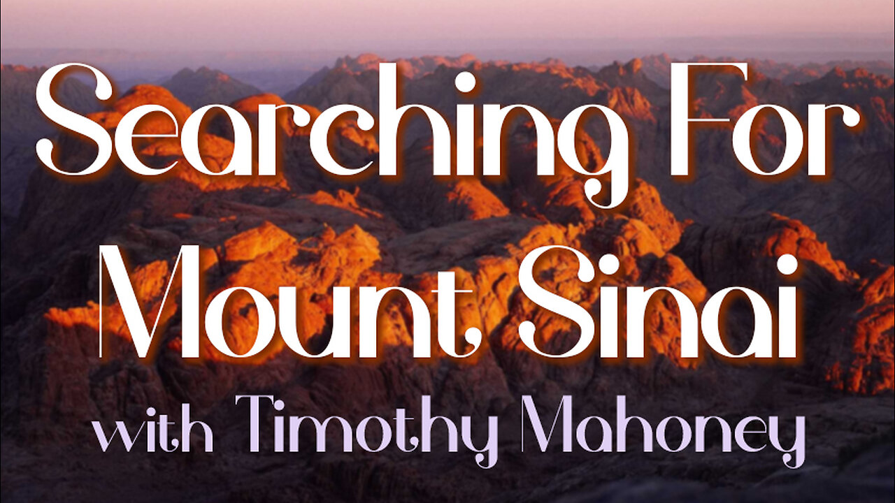 Searching For Mount Sinai - Timothy Mahoney on LIFE Today Live