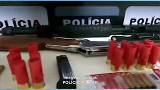 Santa Margarida: preso com vários materiais ilícitos, suspeito de atingir Polícia Militar com dis