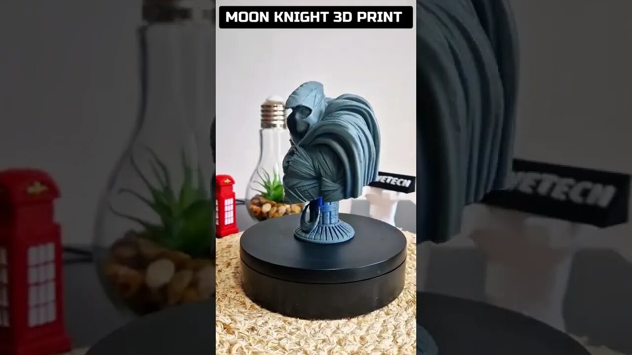 Moon Knight 3D Printed and Painted #shorts #moonknight