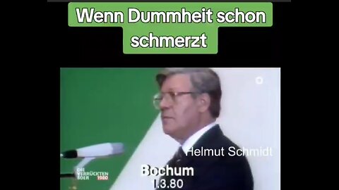 Wenn Dummheit schmerzt