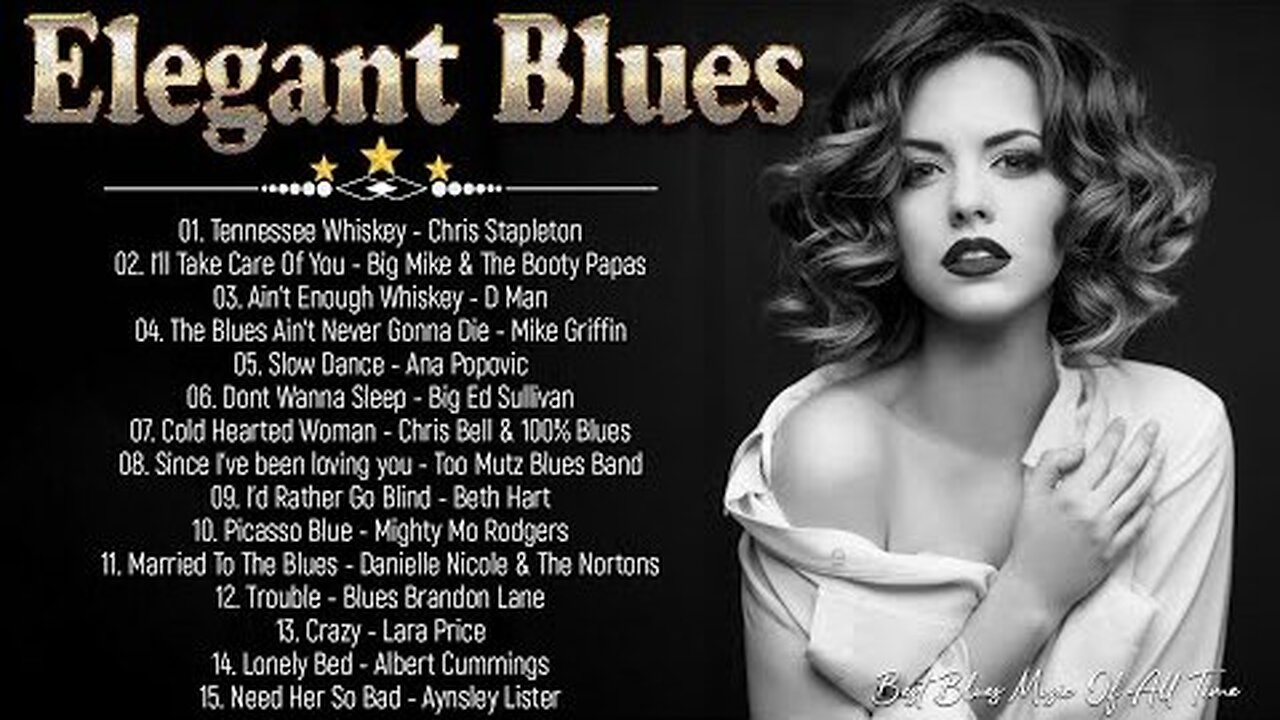 Elegant Slow Blues - Good Blues Music Every Day - A Relaxing Blues Music for The Morning