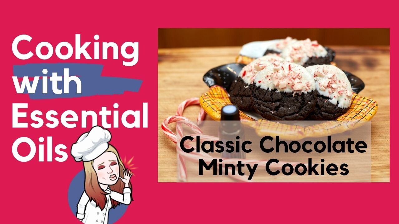 Chocolate Minty Cookies with Essential Oils