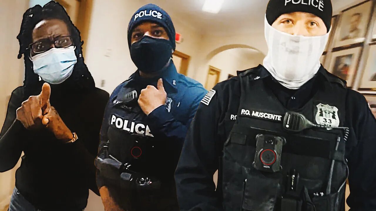 "I'M FEELING THREATENED" • COPS COME FOR LADY "UNCOMFORTABLE" WITH CIVIL RIGHTS AT CITY HALL #FAIL