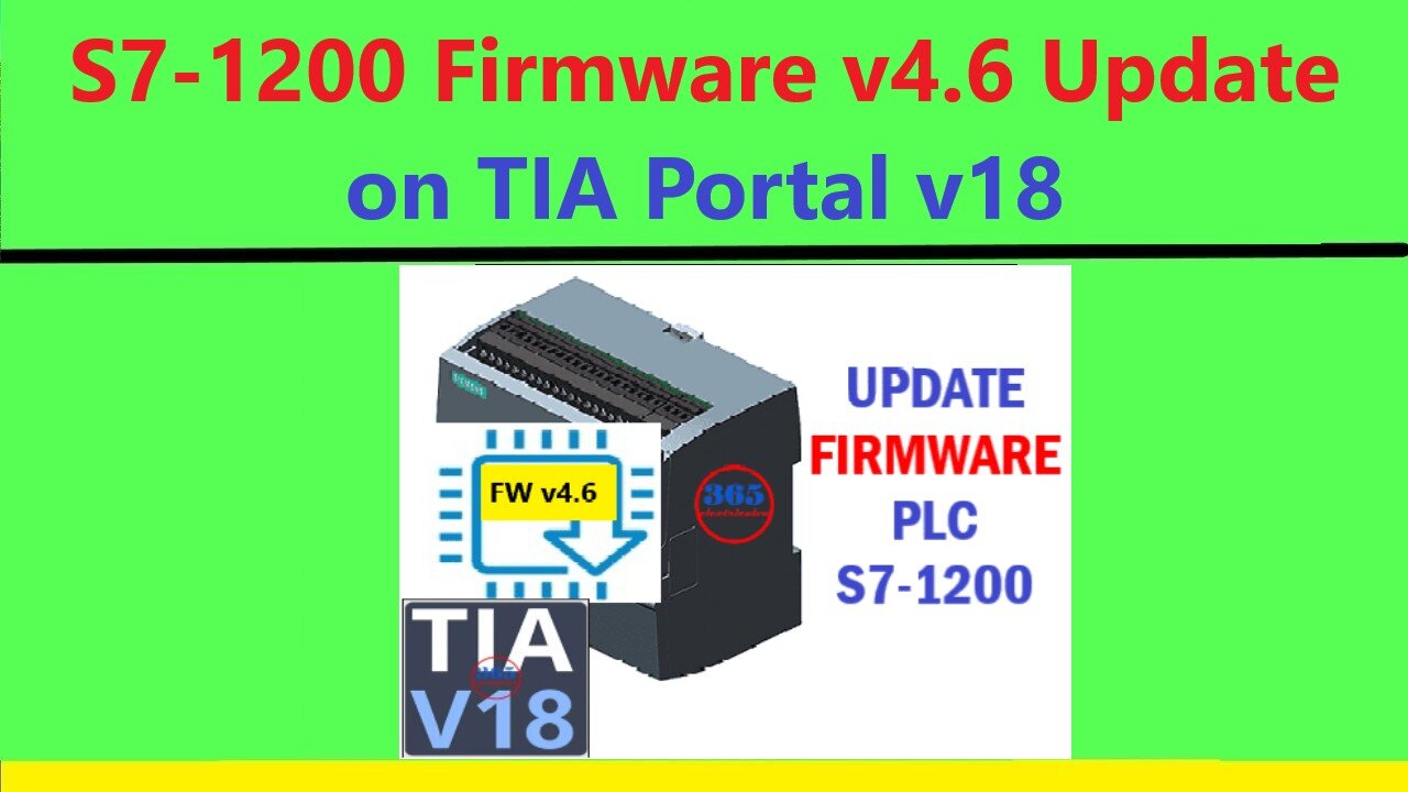 0180 - S7-1200 Firmware v4.6 update on TIA Portal v18