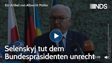 Selenskyj tut dem Bundespräsidenten unrecht | Albrecht Müller | NDS-Podcast