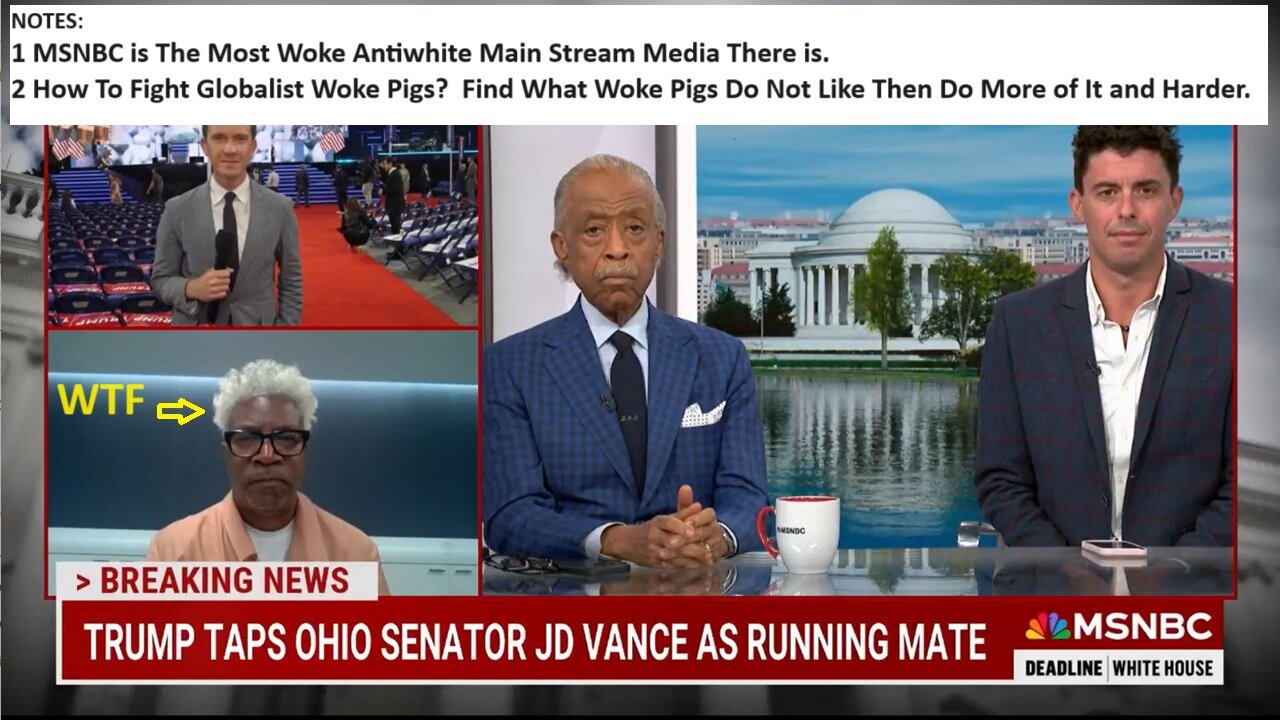 Woke Anti-Whites at MSNBC: JD Vance as Vice President is Extremely Scary!