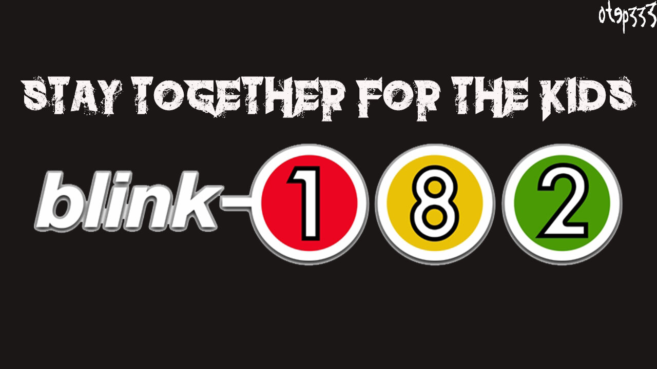 Blink 182 | Stay Together For The Kids (Karaoke + Instrumental)