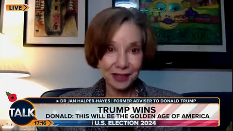 Dr. Jan Halper-Hayes "TRUMP WINS" - The GOLDEN Age of America