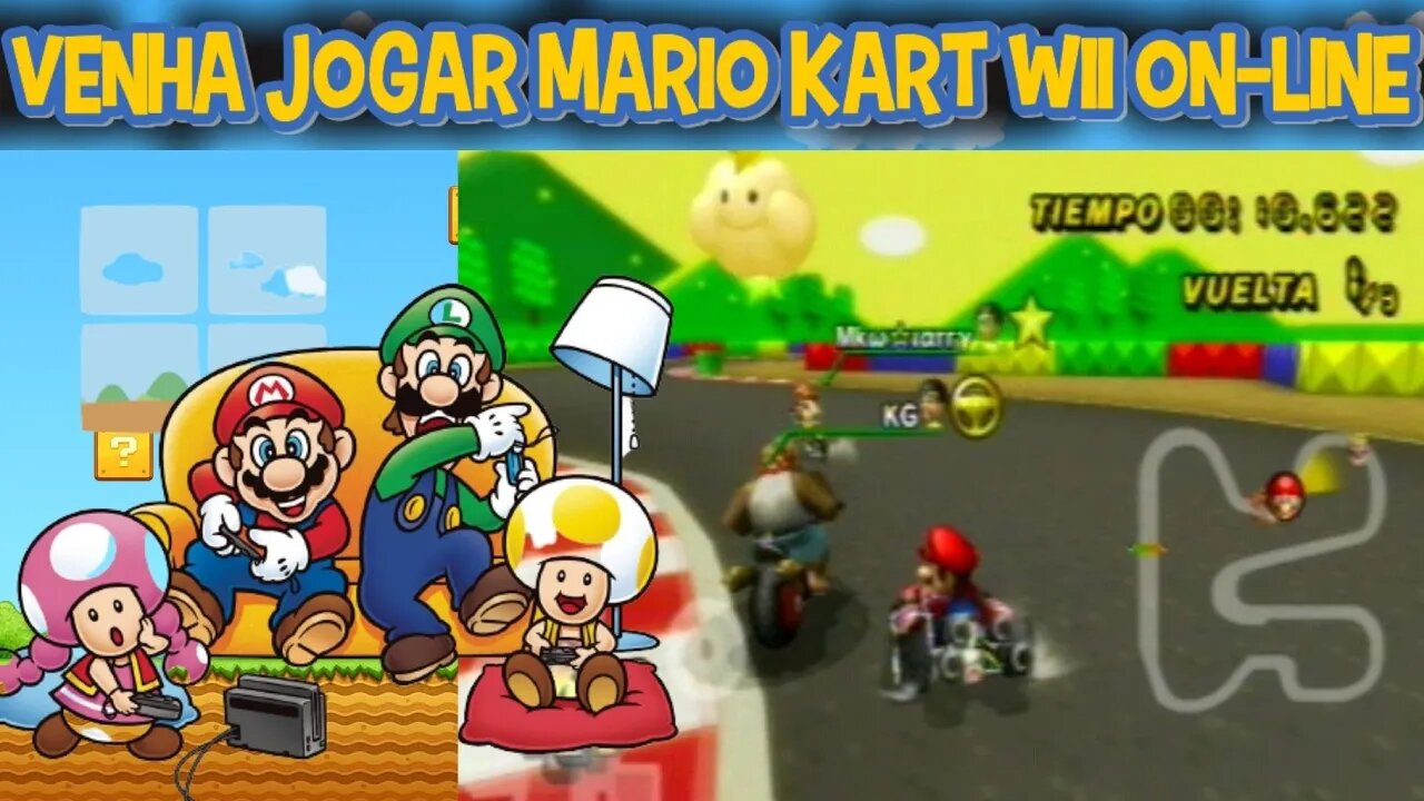 MARIO KART WII ON-LINE, VENHA JOGAR.