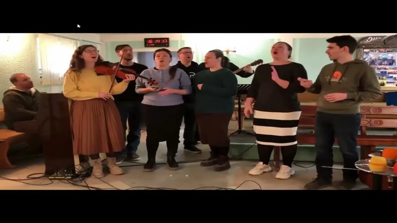 Ukrainian Christians singing All My Life You Have Been Faithful