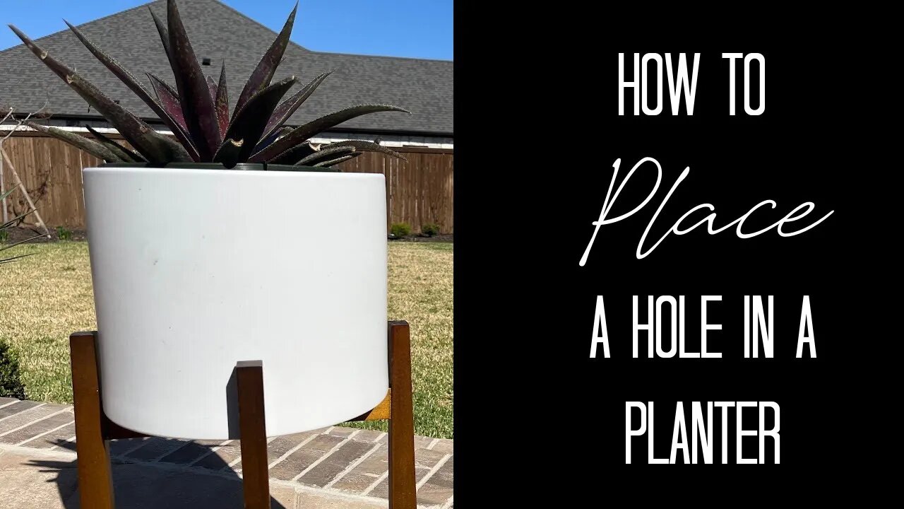 How to Place a Hole in a Planter