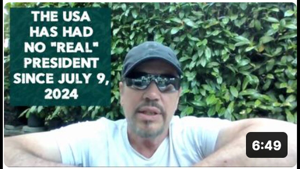 THE USA HAS HAD NO "REAL" PRESIDENT SINCE JULY 9, 2024