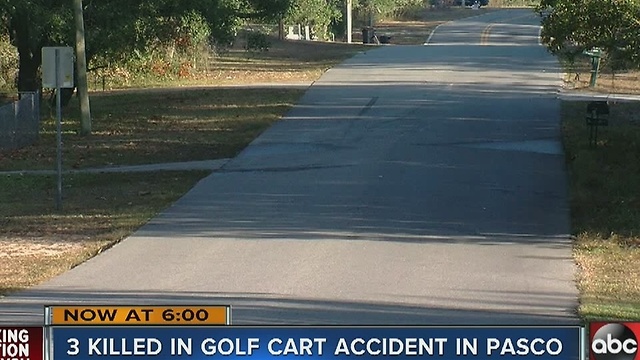 3 killed in golf cart accident in Pasco