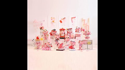 POP MART Pink Panther-12PC Pet Art Toy