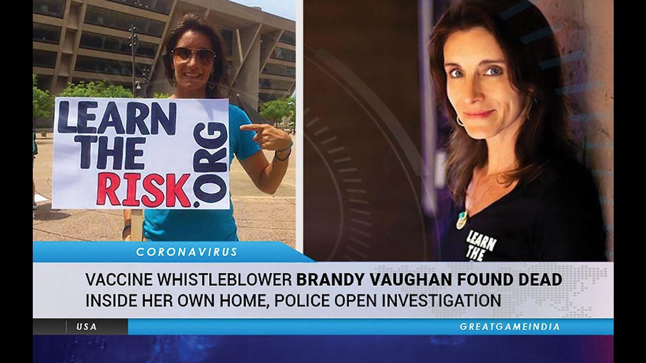 VACCINE INJURY WHISTLE-BLOWER Learn the Risk from Brandy Vaughan #RIP ~ Warrior of Truth