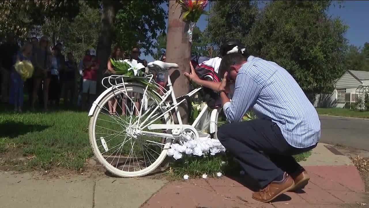 Ghost bike ceremony held for Denver cyclist killed at 13th and Syracuse