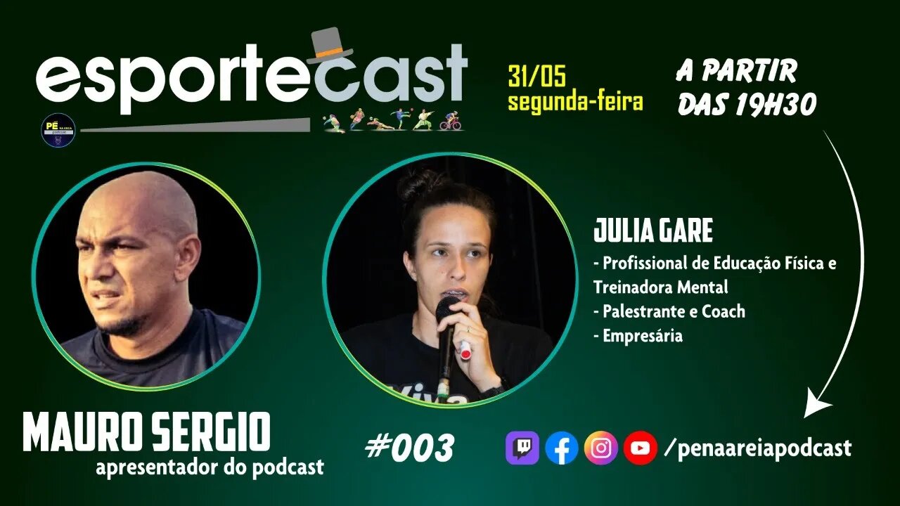 Julia Gare (Educadora Física) - EsporteCast 003