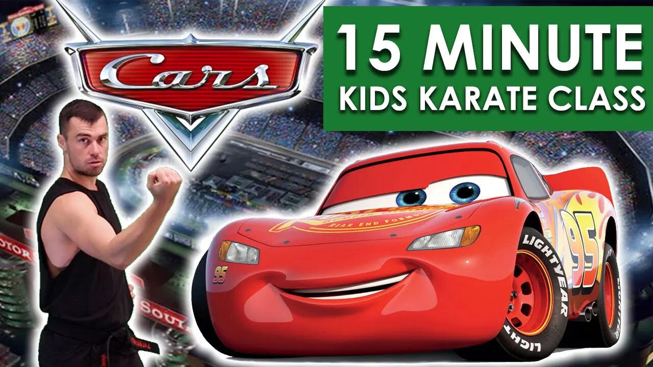 LIGHTNING MCQUEEN Karate Class for Kids I KIDS KARATE CLASS 15 Min I Cars themed Karate Lesson