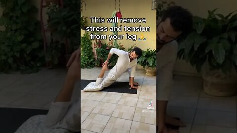 Crazy deep leg stretch