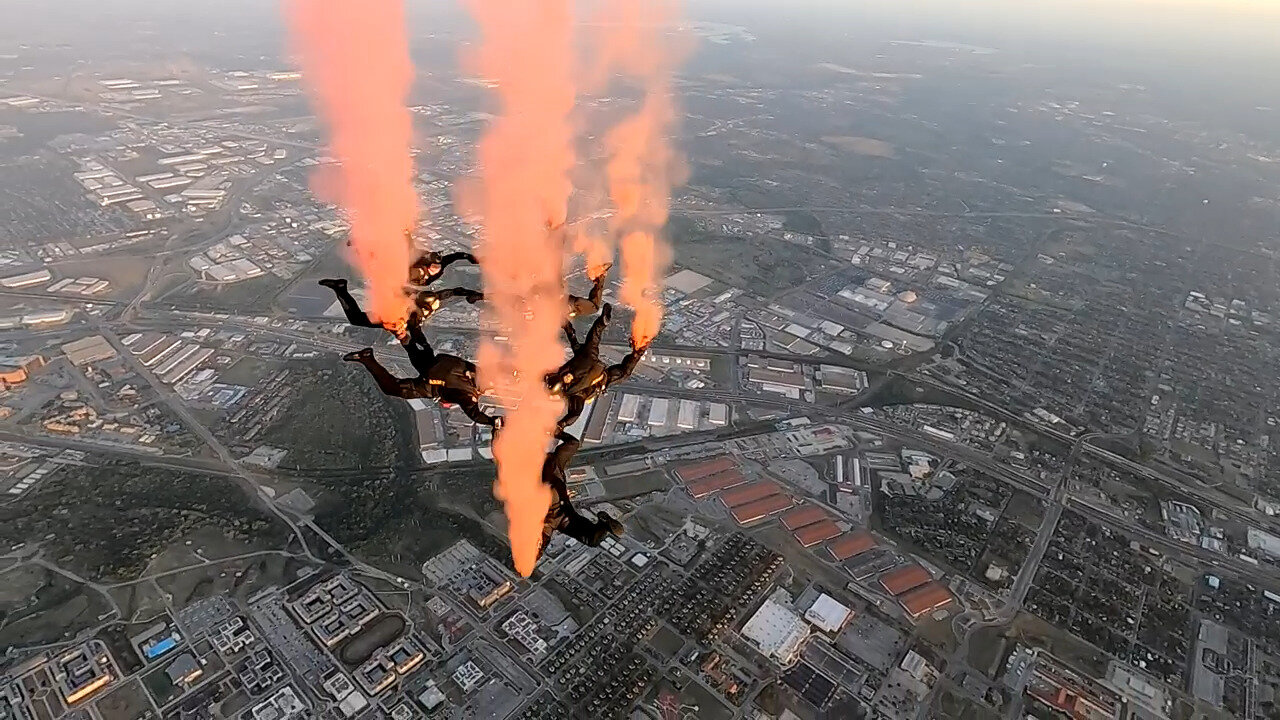 Army Golden Knights jump for Fiesta San Antonio