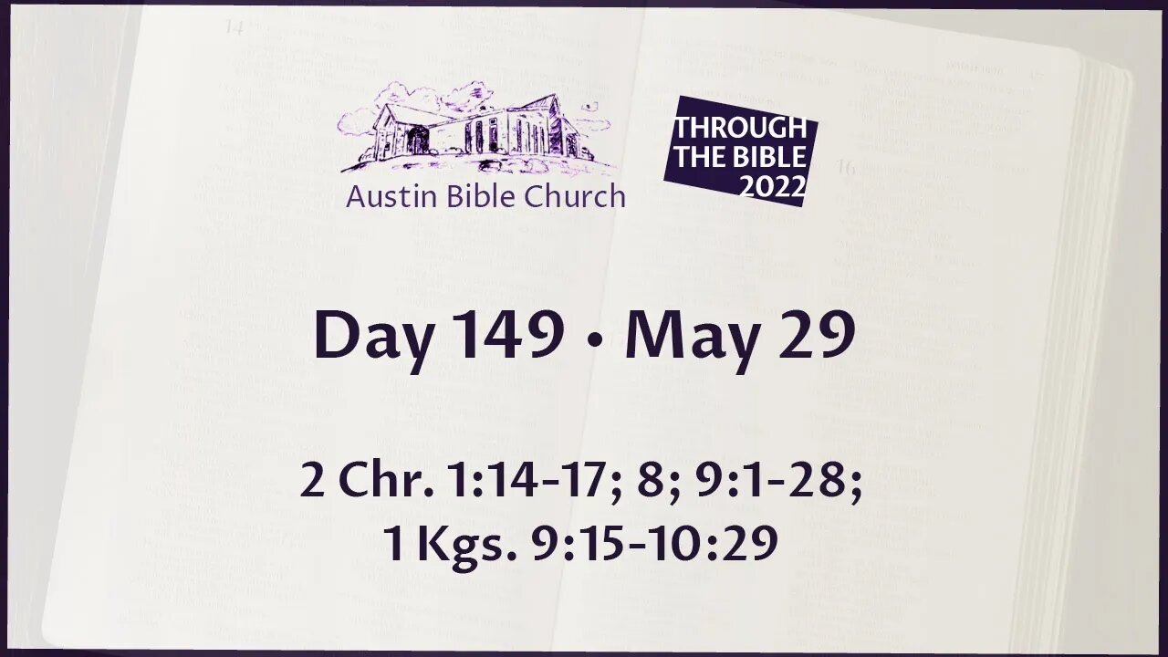 Through the Bible 2022 (Day 149)
