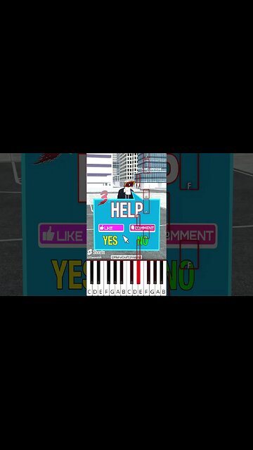 Help CameraMan Throw The Toilet Into The Basket (@HahaCraftUniverse) - Octave Piano Tutorial