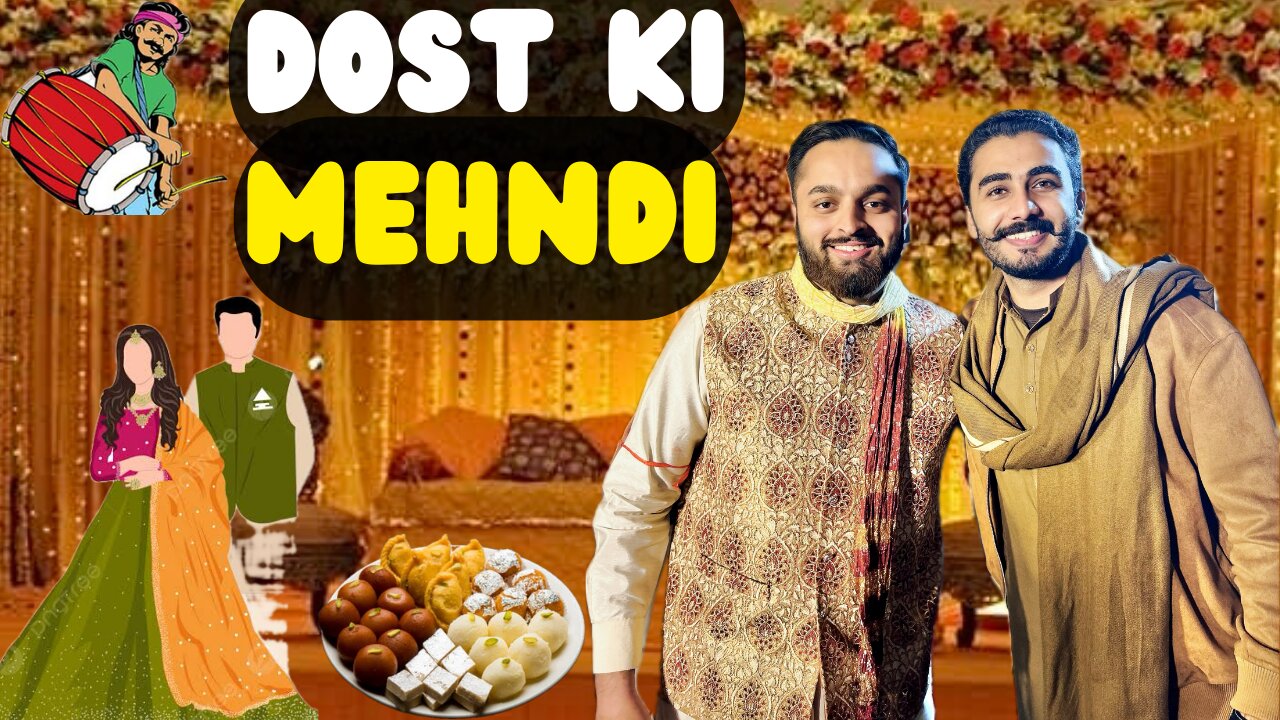 Yaar ki Mehndi | Sub doston ny mil kar CHAAR CHAND lga diay