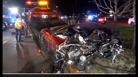 Maserati ripped in half from high speed