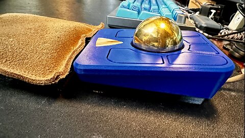 Brass Ball for Ploopy Adept Trackball