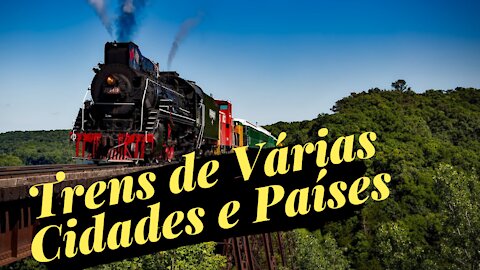 🚂 TRAINS from different places in the world [03] Find the 10 cities and countries in the videos