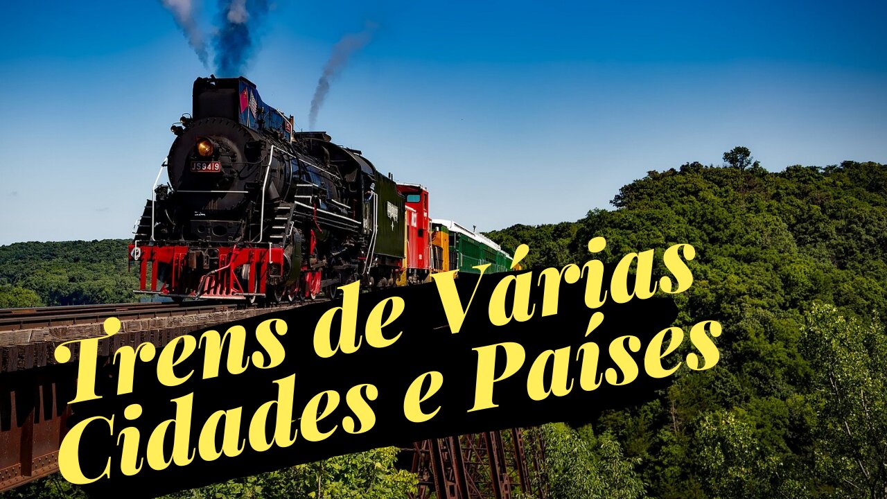 🚂 TRAINS from different places in the world [03] Find the 10 cities and countries in the videos