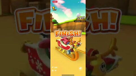 Mario Kart Tour - Jingle Bells Gameplay (High-End Yoshi Pipe Reward Kart)