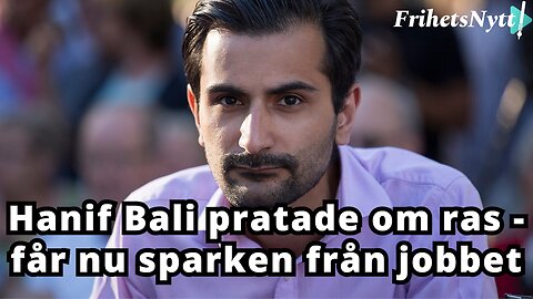 Hanif Bali prata om IQ-skillnader och får nu sparken från Expressen