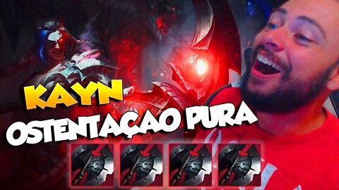 COMPREI SOMENTE CUTELO NEGRO CONTRA A RIVEN NA TOP LANE E OLHA NO QUE DEU KAYN VERMELHO FULL CUTELO