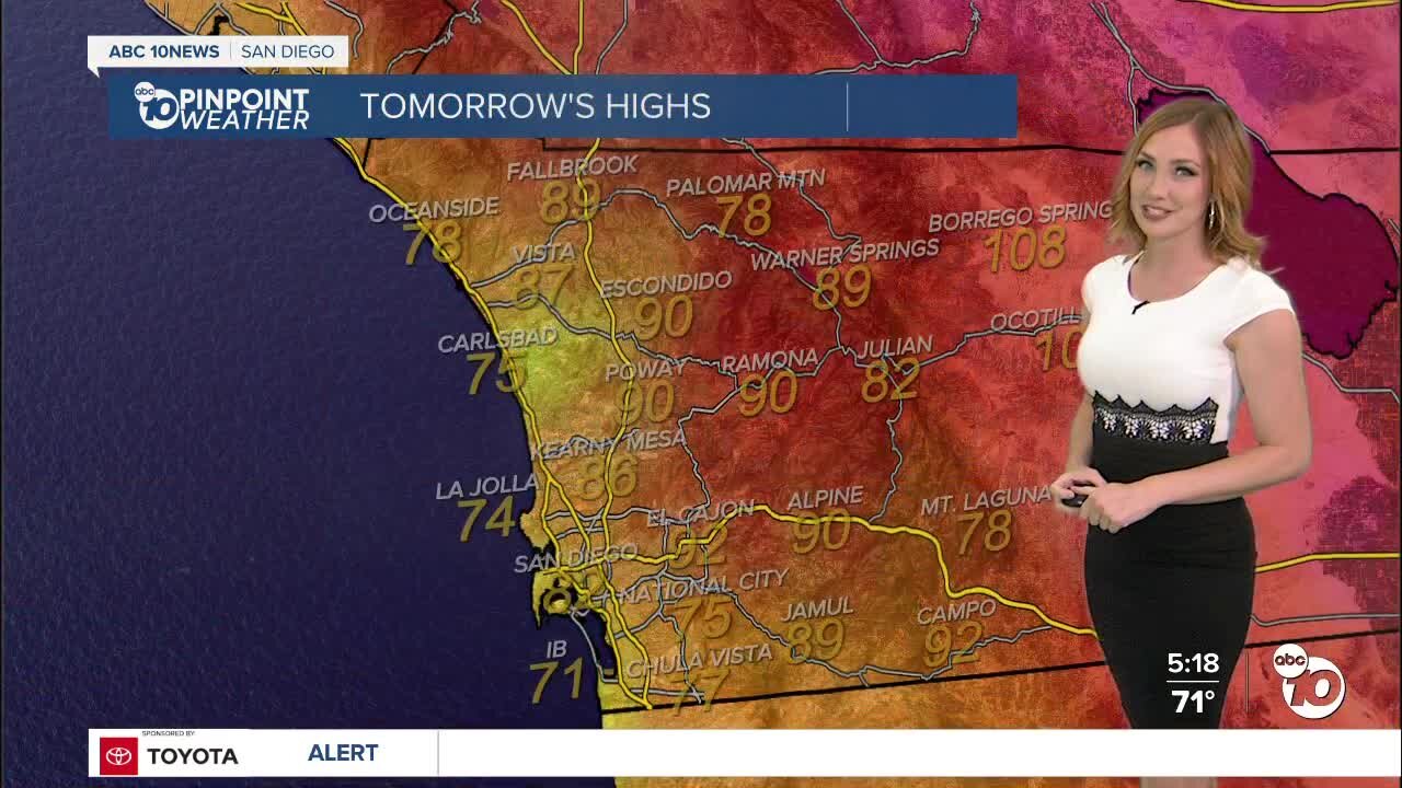 ABC 10News Pinpoint Weather with Meteorologist Leah Pezzetti