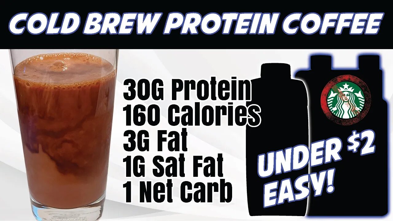 Cold Brew Protein Coffee! Easy to Make, Under $2! 30 Grams of Protein! Not Anabolic Protein Coffee:)